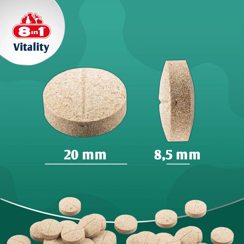 8in1 Vitality Glukozamina z MSM Witaminy dla psów stawy i aktywność premium 55 tabletek 5.jpg